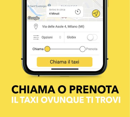 taxi per milano - applicazione Intaxi - disponibile per IOS e Android