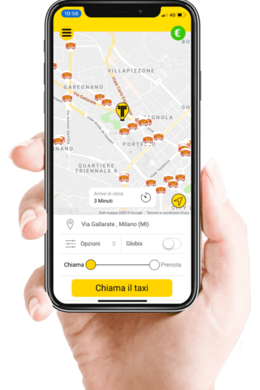 chiama taxi con applicazione ios e android - applicazione per chiamare il taxi tramite smartphone in pochi click - intaxi app, il tuo taxi