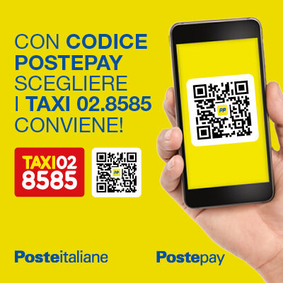 paga taxi con postepay app - 028585 radio taxi milano
